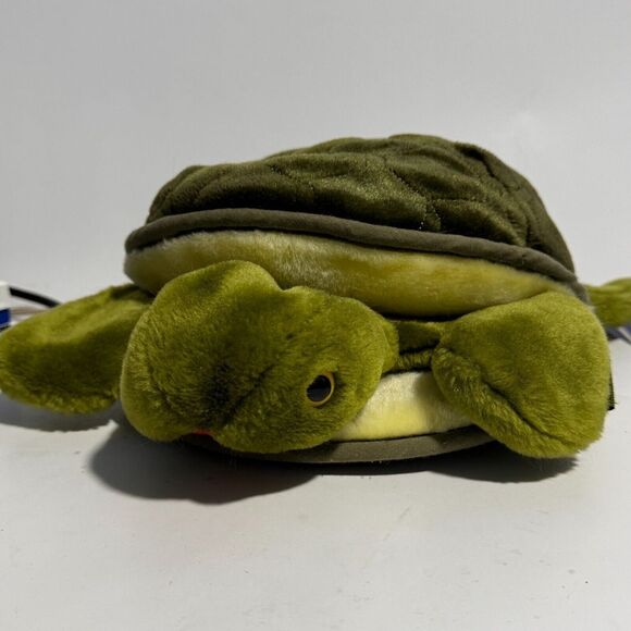 Folkmanis Turtle‎ Tortoise Hand Puppet Full Body Green Soft Toy Plush 11" - Picture 1 of 8